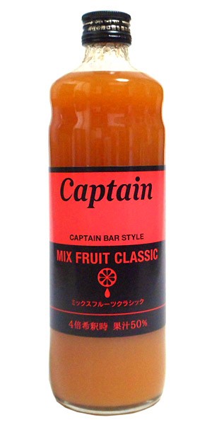 ★まとめ買い★　キャプテン　ミックスフルーツクラシック　瓶　６００ＭＬ　×12個【イージャパンモール】の通販は