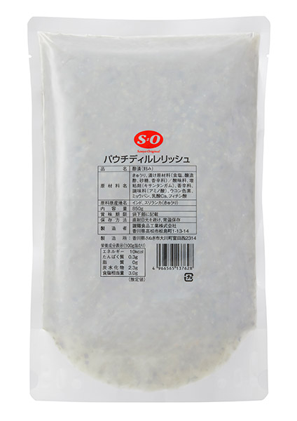 ★まとめ買い★　Ｓ＝Ｏ　パウチディルレリッシュ  850g　×12個【イージャパンモール】