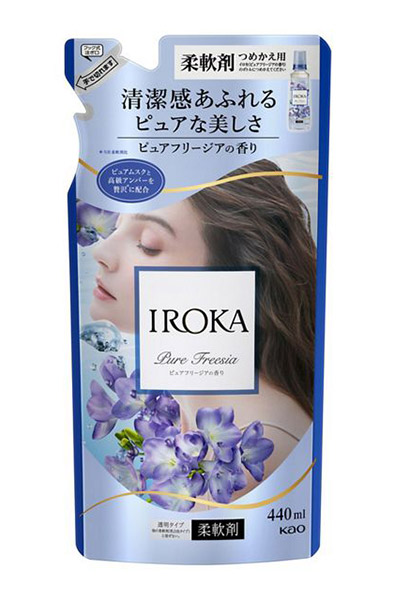 【送料無料】★まとめ買い★　花王　IROKA　ピュアフリージア　つめかえ用　４４０ｍｌ　×15個【イージャパンモール】