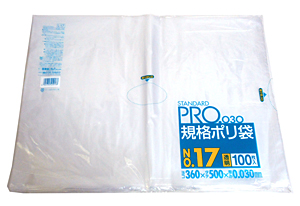 ★まとめ買い★　サニパックＬ−１７　規格ポリ袋Ｎｏ１７　３６ｘ５０ｘ０３　１００枚　×15個【イージャパンモール】 10,010円