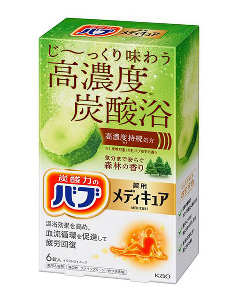 【送料無料】★まとめ買い★　花王　バブ　メディキュア　森林の香り　６錠入　×16個【イージャパンモール】