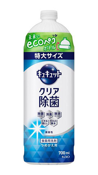 ★まとめ買い★　花王　キュキュット　クリア除菌　つめかえ用　７００ｍｌ　×16個【イージャパンモール】