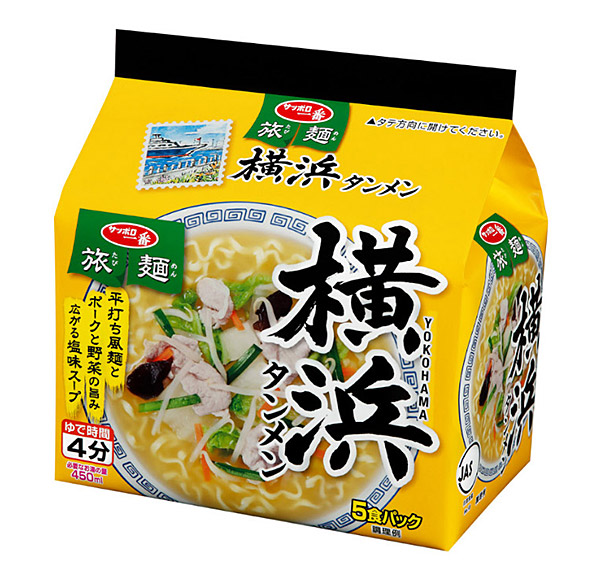 【送料無料】★まとめ買い★　サンヨー食品　サッポロ一番　旅麺　横浜　タンメン　５食パック　415ｇ　×18個【イージャパ...の通販は 7,983円