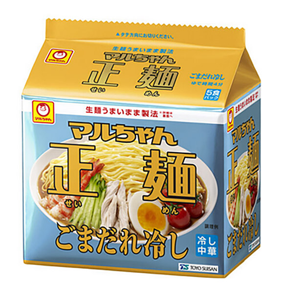 ★まとめ買い★　東洋水産　マルちゃん正麺 ごまだれ冷し　5食パック　×18個【イージャパンモール】