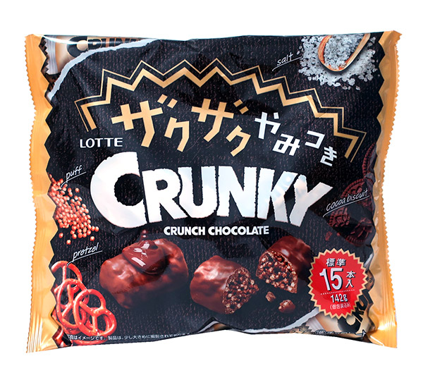 【送料無料】★まとめ買い★　ロッテ　ザクザクやみつきクランキーシェアパック　142g　×18個【イージャパンモール】