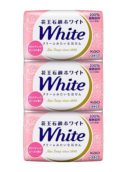【送料無料】★まとめ買い★　花王ホワイト　アロマティック・ローズ　バスサイズ　３コ　390ｇ　×20個【イージャパンモール】