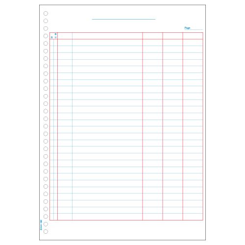 元帳 A4タテ 30穴 1箱(500枚)の通販は 5,886円