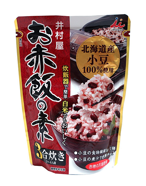 【送料無料】★まとめ買い★　井村屋　北海道お赤飯の素３合　２３０Ｇ　×24個【イージャパンモール】の通販は