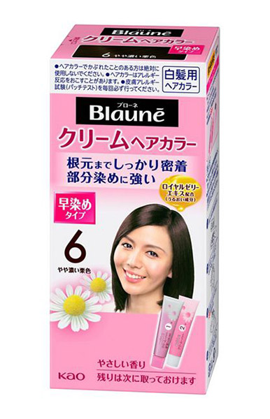 【送料無料】★まとめ買い★　花王　ブローネクリームヘアカラー　６　やや濃い栗色　80ｇ　×24個【イージャパンモール】