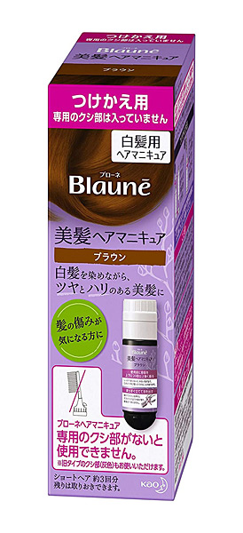 ★まとめ買い★　ブローネ　美髪ヘアマニキュア　ブラウン　付替用　７２ｇ　×24個【イージャパンモール】