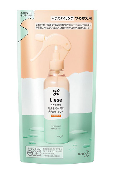 ★まとめ買い★　花王　リーゼ　毛先まで一気に内向きシャワーつめかえ用　180ｍｌ　×24個【イージャパンモール】