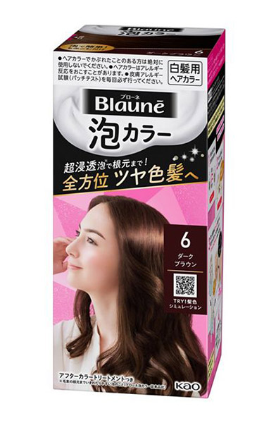 【送料無料】★まとめ買い★　花王　ブローネ泡カラー　６　ダークブラウン　108ｍｌ　×24個【イージャパンモール】