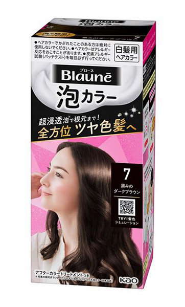 【送料無料】★まとめ買い★　花王　ブローネ泡カラー　７　黒みのダークブラウン　108ｍｌ　×24個【イージャパンモール】