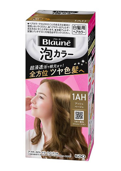 【送料無料】★まとめ買い★　花王　ブローネ泡カラー　１ＡＨ　アッシュベージュ　108ｍｌ　×24個【イージャパンモール】