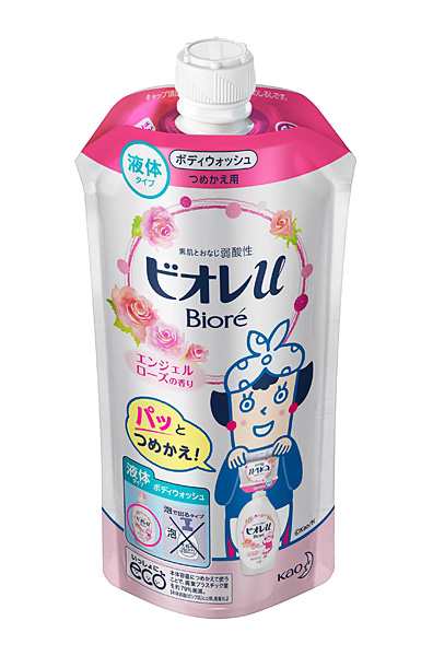 ★まとめ買い★　ビオレｕ　エンジェルローズの香り　つめかえ用　３４０ｍｌ　×24個【イージャパンモール】