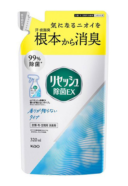 【送料無料】★まとめ買い★　花王　リセッシュ除菌ＥＸ　香り残らない　つめかえ用　320ｍｌ　×24個【イージャパンモール】