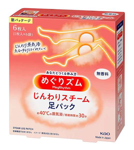 【送料無料】★まとめ買い★　めぐりズム　じんわりスチーム　足パック　無香料　６枚　×24個【イージャパンモール】の通販は 14,177円