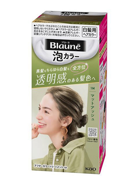 【送料無料】★まとめ買い★　花王　ブローネ泡カラー１Ｍ　マットアッシュ　108ｍｌ　×24個【イージャパンモール】
