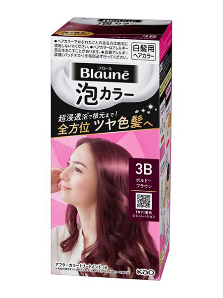 ★まとめ買い★　花王　ブローネ泡カラー　３Ｂ　ボルドーブラウン　108ｍｌ　×24個【イージャパンモール】