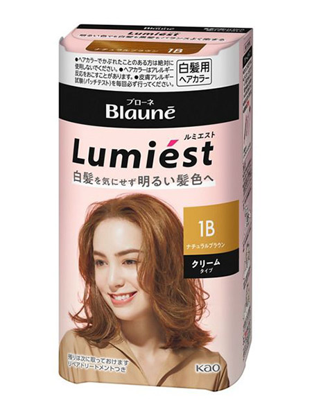 【送料無料】★まとめ買い★　花王　ブローネ　ルミエスト　ヘアカラー　１Ｂ　ナチュラルブラウン　108ｇ　×24個【イージ...
