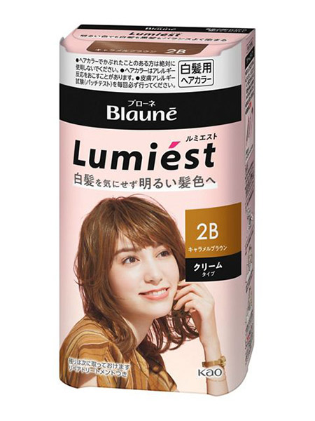 【送料無料】★まとめ買い★　花王　ブローネ　ルミエスト　ヘアカラー　２Ｂ　キャラメルブラウン　108ｇ　×24個【イージ...