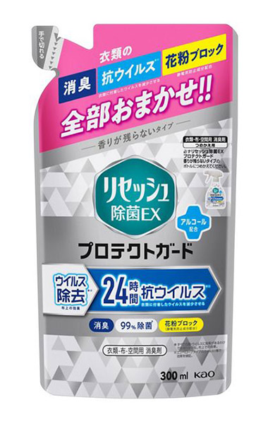★まとめ買い★　花王　リセッシュ除菌ＥＸプロテクトガードつめかえ用　３００ｍｌ　×24個【イージャパンモール】