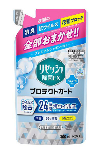 ★まとめ買い★　花王　リセッシュ除菌ＥＸ　プロテクトガード　プレミアムシャボンの香り詰替　３００ｍｌ　×24個【イージャ...