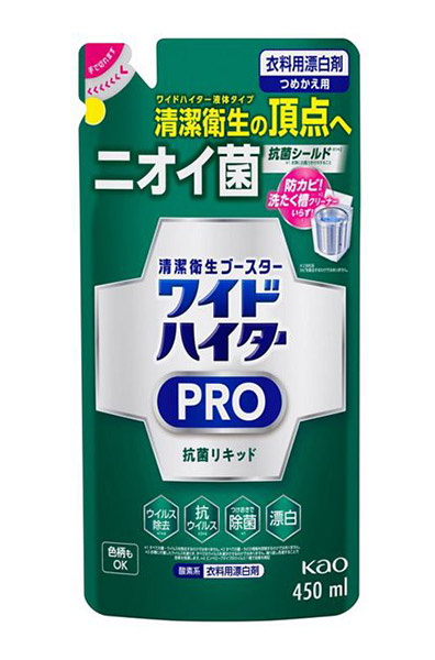 ★まとめ買い★　花王　ワイドハイターＰＲＯ　抗菌リキッド　つめかえ用　450ｍｌ　×24個【イージャパンモール】