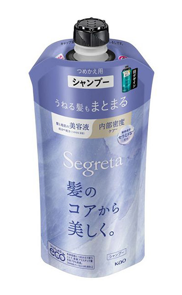 【送料無料】★まとめ買い★　セグレタ　シャンプー　うねる髪もまとまる　つめかえ用　340ｍｌ　×24個【イージャパンモール】