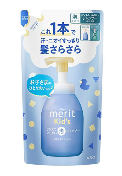【送料無料】★まとめ買い★　花王　メリットキッズ　リンスのいらない泡シャンプー　つめかえ用２７０ｍｌ　×24個【イージャ...