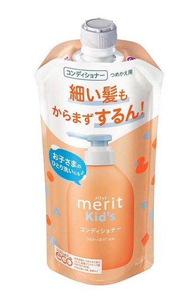 ★まとめ買い★　花王　メリットキッズ　コンディショナー　つめかえ用　２８５ｍｌ　×24個【イージャパンモール】