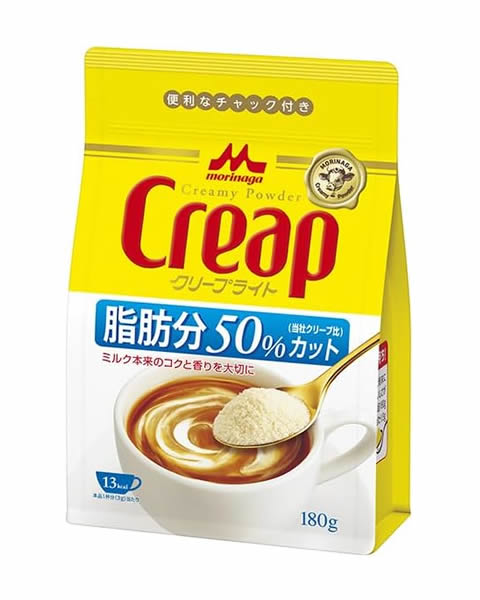 ★まとめ買い★　森永乳業　クリープライト袋　180ｇ　×24個【イージャパンモール】の通販はコーヒー用ミルク
