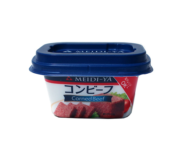 【送料無料】★まとめ買い★　明治屋　コンビーフ　スマートカップ　80ｇ　×24個【イージャパンモール】