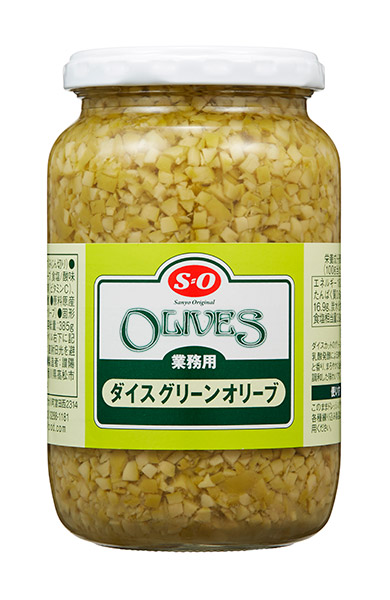★まとめ買い★　Ｓ＝Ｏ　ダイスグリーンオリーブ  385g　×24個【イージャパンモール】