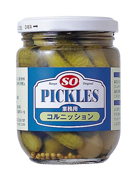 ★まとめ買い★　S=O コルニッションピクルス 瓶入 230g　×24個【イージャパンモール】