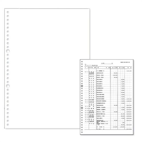 【送料無料】【個人宅届け不可】【法人（会社・企業）様限定】白紙元帳　A4　30穴　1箱(2000枚)