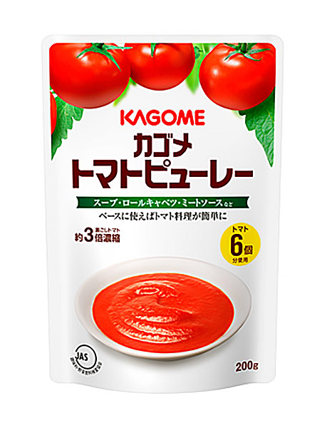 【貨物輸送無料】★まとめ買い★ カゴメ トマトピューレ 200ｇ ×30個【イージャパンモール】