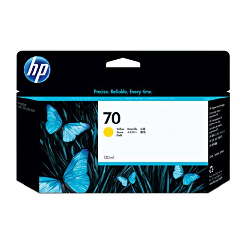 HP70　インクカートリッジ　イエロー　130ml　顔料系　C9454A　1個