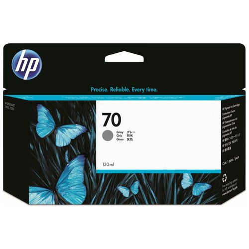 HP70 インクカートリッジ グレー 130ml 顔料系 C9450A 1個