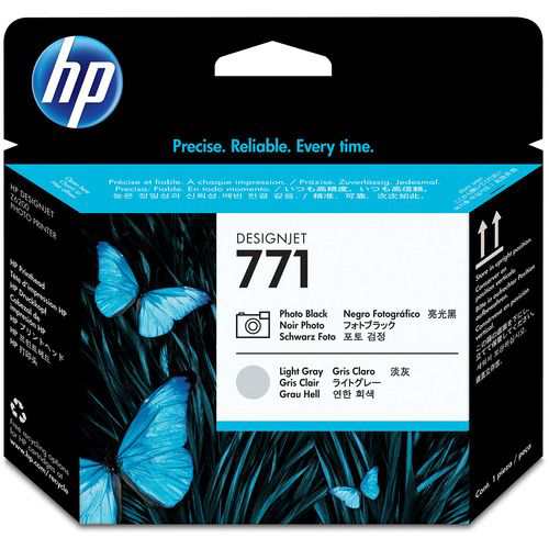 HP HP771 プリントヘッド フォトブラック/ライトグレー 1個