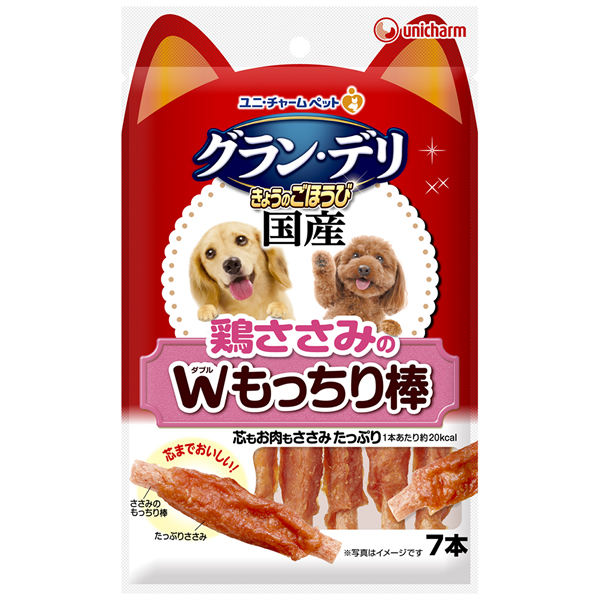 ★まとめ買い★　グラン・デリ　きょうのごほうび　鶏ささみのダブルもっちり棒　7本　×36個【イージャパンモール】の通販は
