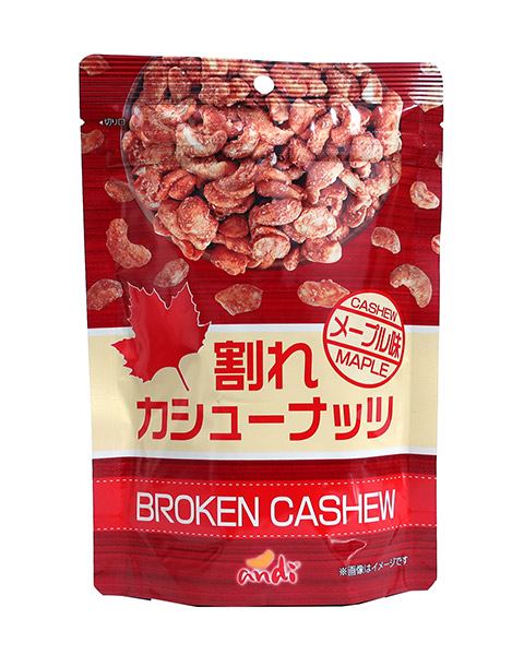 ★まとめ買い★　アンディ　割れカシューナッツメープル味　140ｇ　×36個【イージャパンモール】