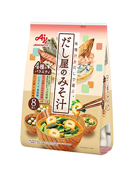 【送料無料】★まとめ買い★　味の素　「だし屋のみそ汁」かつおだし（８袋入）　73.6ｇ　×40個【イージャパンモール】