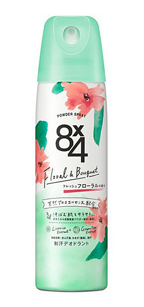 ★まとめ買い★　花王　８ｘ４　パウダースプレー　フレッシュフローラルの香り　１５０ｇ　×48個【イージャパンモール】