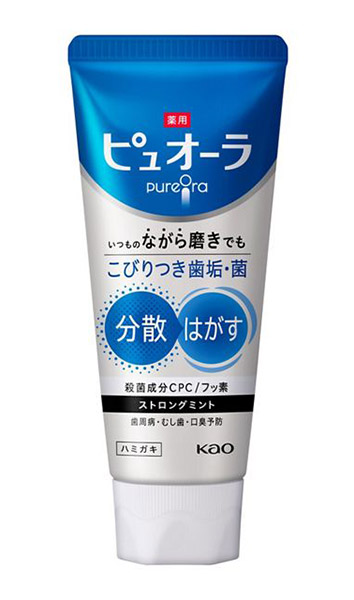 ★まとめ買い★　花王　薬用ピュオーラ　ハミガキ　ストロングミント　１１５ｇ　×48個【イージャパンモール】