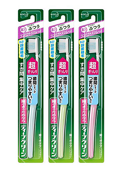 ★まとめ買い★　花王　ディープクリーンハブラシ　コンパクトスリム　ふつう　1本　×72個【イージャパンモール】