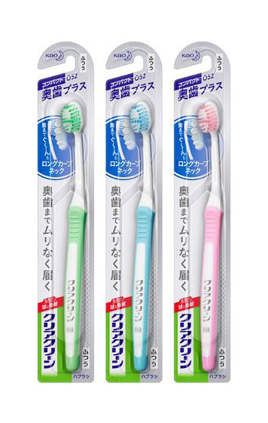 【送料無料】★まとめ買い★　花王　クリアクリーンハブラシ　奥歯プラス　コンパクトふつう　１本　×72個【イージャパンモール】