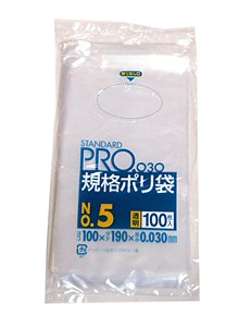 【送料無料】★まとめ買い★ サニパックL−05 規格ポリ袋No5 10x19x03 100枚 ×80個【イージャパンモール】