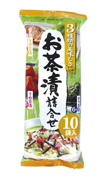 ★まとめ買い★　日本海水　お茶漬詰合せ3種10袋　50.4ｇ　×80個【イージャパンモール】