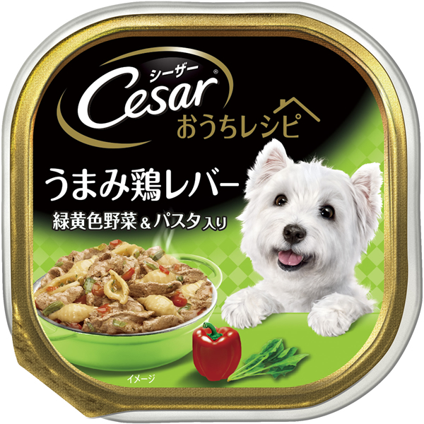 ★まとめ買い★　シーザー　おうちレシピ　うまみ鶏レバー　緑黄色野菜＆パスタ入り　１００ｇ　×９６個【イージャパンモール】